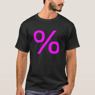 Camiseta Porcentaje (pequeño) - Magenta