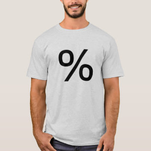 Camiseta Porcentaje (pequeño) - negro