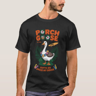 Camiseta Porch Goose Social Club Gotta Go Dress My Goose Si