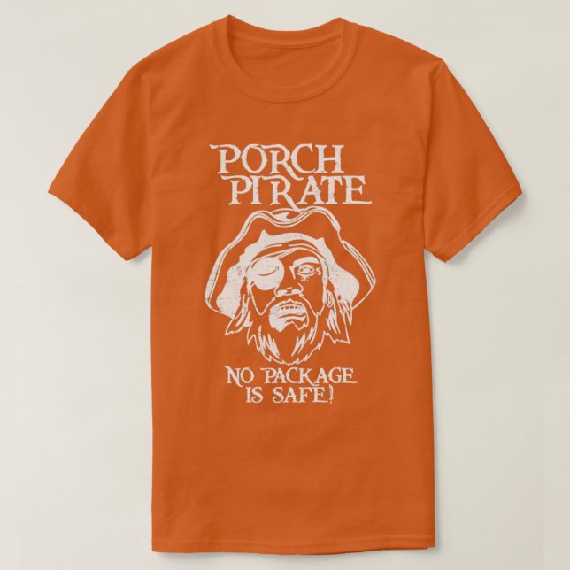 Camiseta Porch Pirate invertido RxTp (Diseño del anverso)