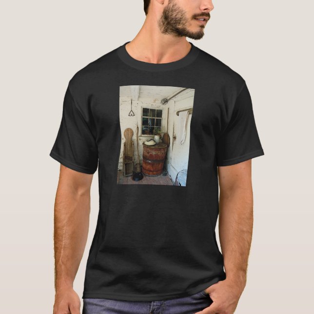 Camiseta Porche trasero con el barril (Anverso)