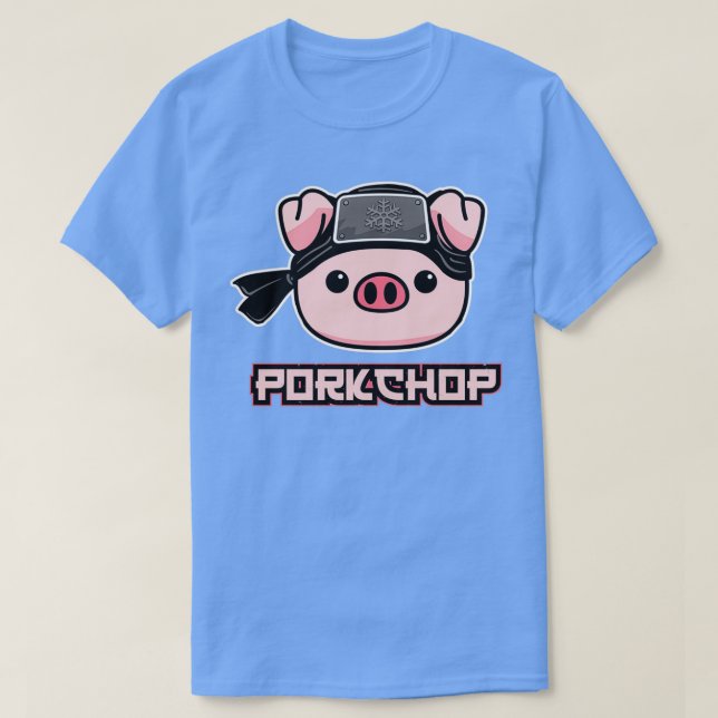 Camiseta Porcino Chop Karate Pig Lover (Diseño del anverso)