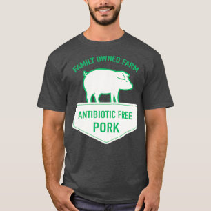 Camiseta Porcino libre de antibióticos agrícolas locales