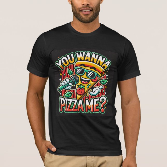 Camiseta porción de pizza (Anverso)