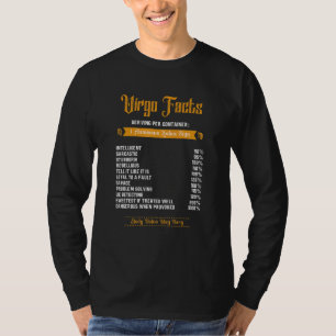 Camiseta Porciones de Virgo por contenedor Rótulos Zodiac D