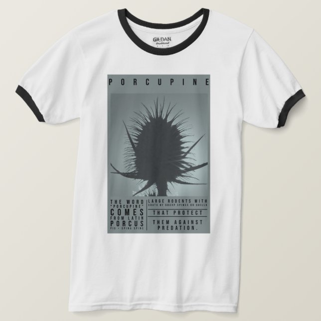 CAMISETA PORCUPINA (Anverso del diseño)
