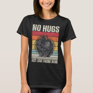 Camiseta Porcupina divertida, sin abrazos, puercoespín vint