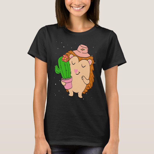 Camiseta Porcupine girl wears hat (Anverso)