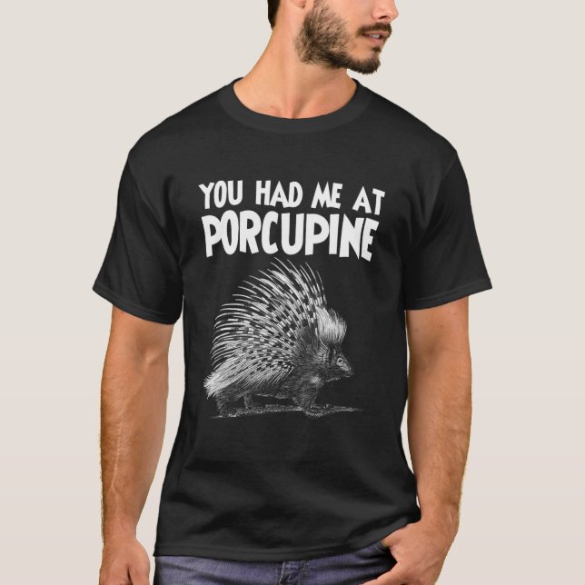 Camiseta Porcupine Great Sharp Hugger Hedgehog Cuddle 3 (Anverso)