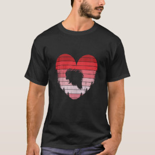 Camiseta Porcupine Heart Love Día de San Valentín Vintage R