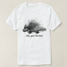 Porcupine Ilustracion personalizable Mens T-Shirt