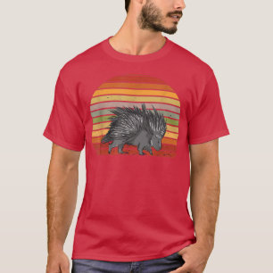 Camiseta Porcupine Spine Animal Retro Vintage Quill Pig Rod