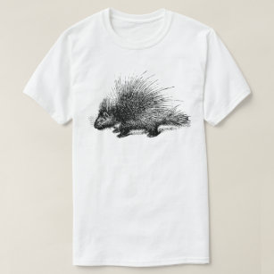Camiseta Porcupine Vintage Ilustracion Mens T-Shirt