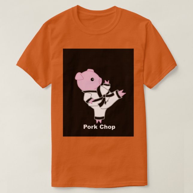 Camiseta Pork Chop versión 2 Gráfico TShirt (Diseño del anverso)