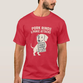 Camiseta Pork Rinds & Panic Attacks | Anxious Dachshund