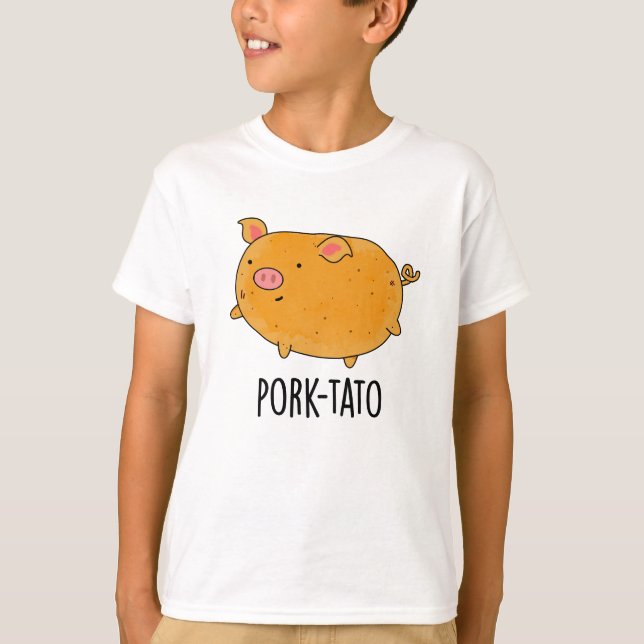 Camiseta Pork-tato Funny Potato Pun (Anverso)