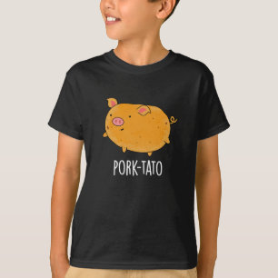 Camiseta Pork-tato Funny Potato Pun Dark BG