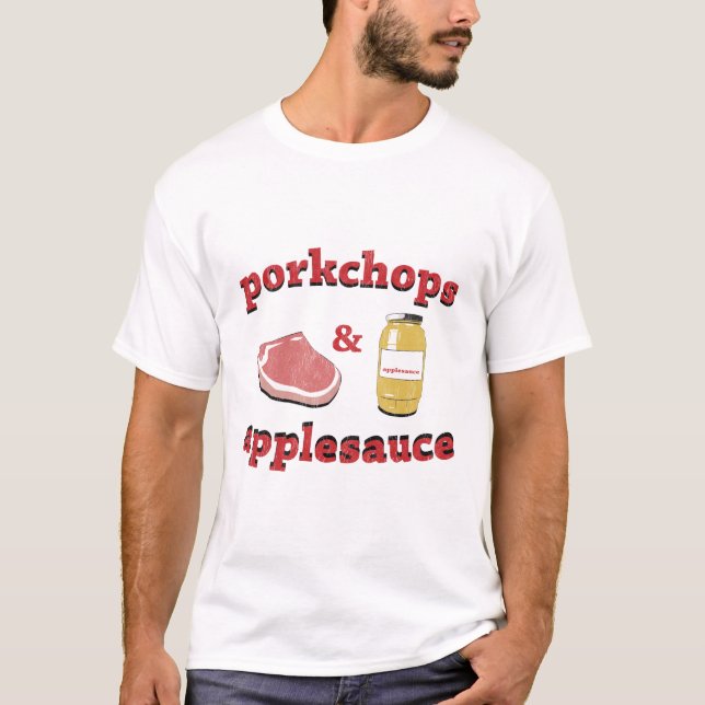 Camiseta porkchops y compota de manzanas (Anverso)