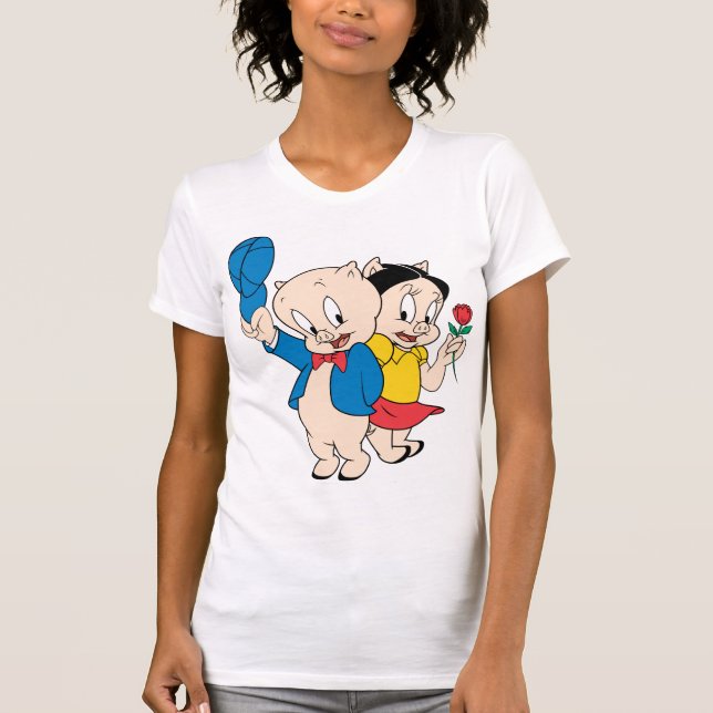 Camiseta Porky Pig and Petunia (Anverso)