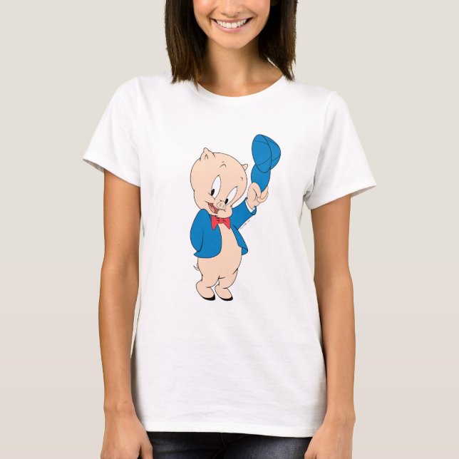 Camiseta Porky Pig | Gorra de ondeo (Anverso)