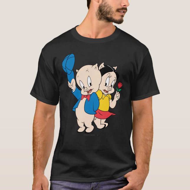 Camiseta Porky Pig y Petunia (Anverso)