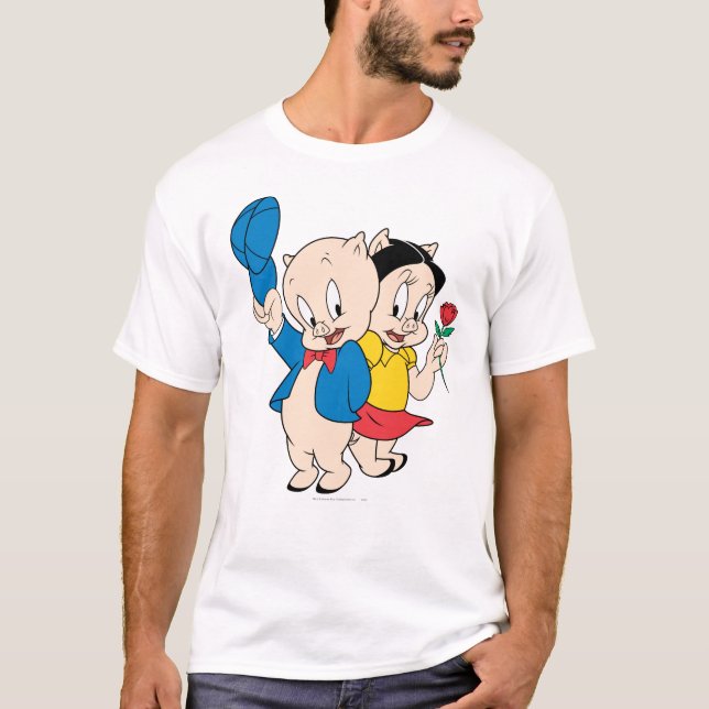 Camiseta Porky Pig y Petunia (Anverso)