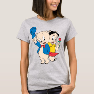 Camiseta Porky Pig y Petunia