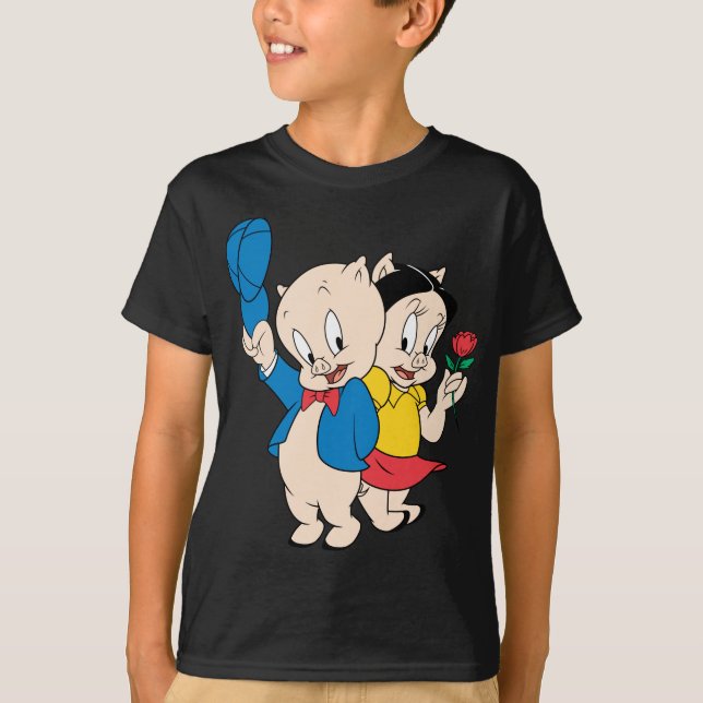 Camiseta Porky Pig y Petunia (Anverso)