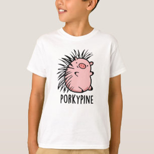 Camiseta Porky-pine Funny Porcupine Pig Pun