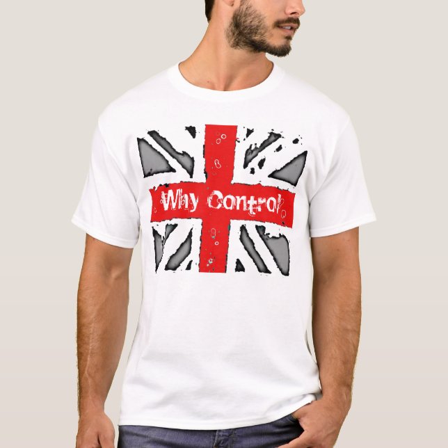 Camiseta Porqué blanco de la ideología del control (Anverso)