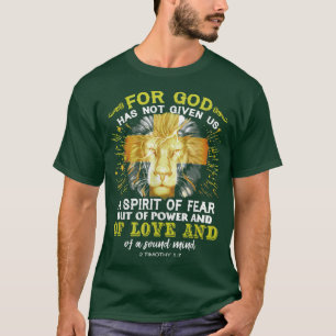 Camiseta Porque Dios No Nos Ha Dado Un Espíritu De Miedo, S