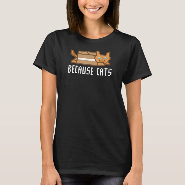 Camiseta Porque el Día Nacional del Gato de Gatos Gatos Gat (Anverso)