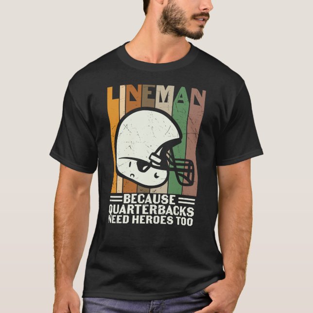 CAMISETA PORQUE LOS CUARTERBACK NECESITAN HÉROES TAMBIÉN (Anverso)