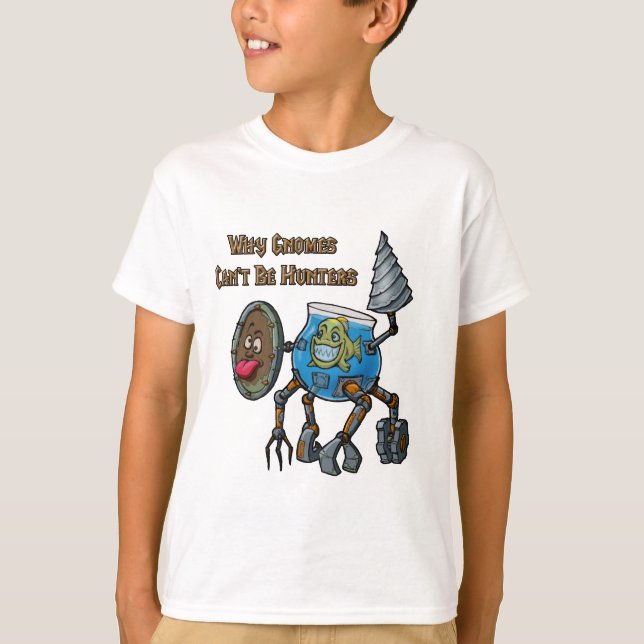 Camiseta Porqué los gnomos no pueden ser cazadores (Anverso)