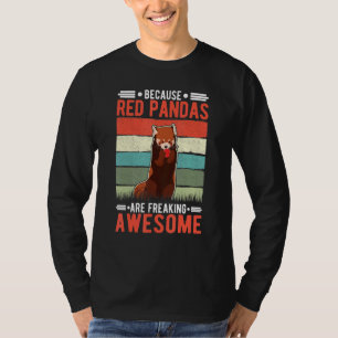 Camiseta Porque los pandas rojos son increíbles pandas rojo