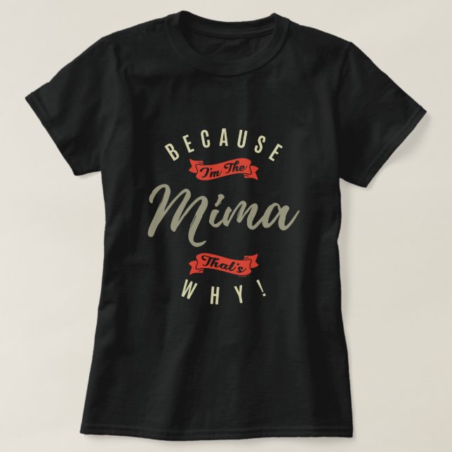 Camiseta Porque Mima (Diseño del anverso)