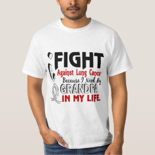 Camiseta Porque necesito mi cáncer de pulmón del abuelo