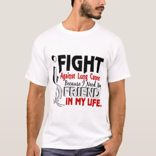 Camiseta Porque necesito mi cáncer de pulmón del amigo