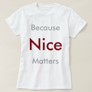 Camiseta Porque Niza materias