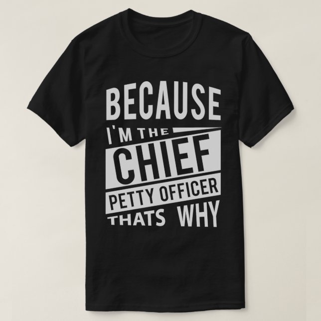 Camiseta Porque soy el jefe de policía. (Diseño del anverso)