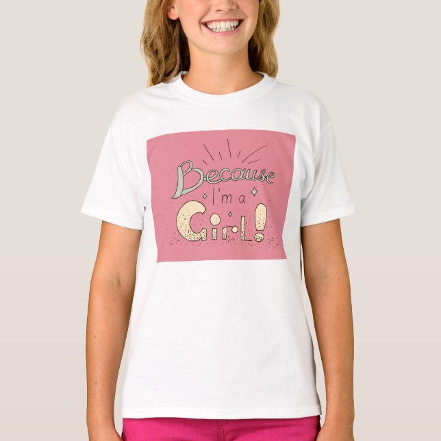 Camiseta Porque soy una cita feminista Chica (Anverso)