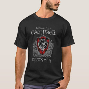 Camiseta Porque soy una cresta de tartán de cuadros del cla