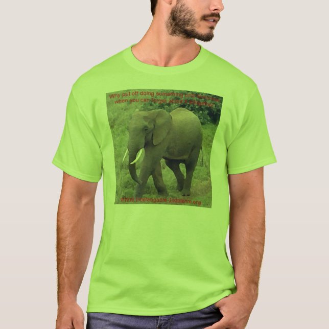 Camiseta Porqué suspendido elefante 2 (Anverso)