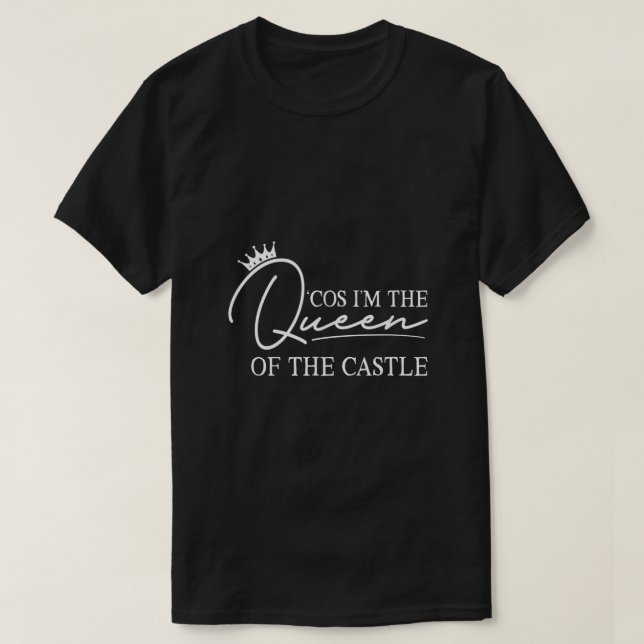 Camiseta Porque yo soy la reina del castillo seis el musica (Diseño del anverso)