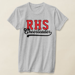 Camiseta Porrista con iniciales personalizadas de 3 letras 