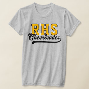 Camiseta Porrista con iniciales personalizadas de 3 letras