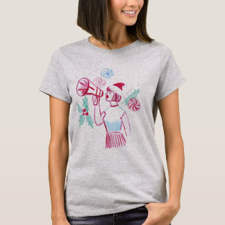 Camiseta Porrista de Navidad Vintage