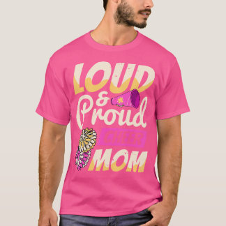 Camiseta Porrista Fuerte Orgullosa Porra Mamá Porristas