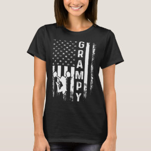 Camiseta Porrista Grita Abuelo América Bandera Vintage Navi