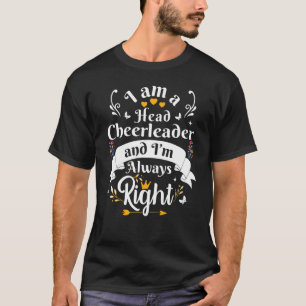 Camiseta Porrista Principal Siempre Derecha Para Mujeres   